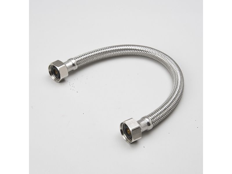 1/2IPx1/2IPx20*SS FCT CONNECT BRAIDED SS FAUCET CONNECTOR