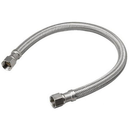 3/8Cx3/8cx16"SS FAUCET CONTR. BRAIDED STAINLESS STEEL