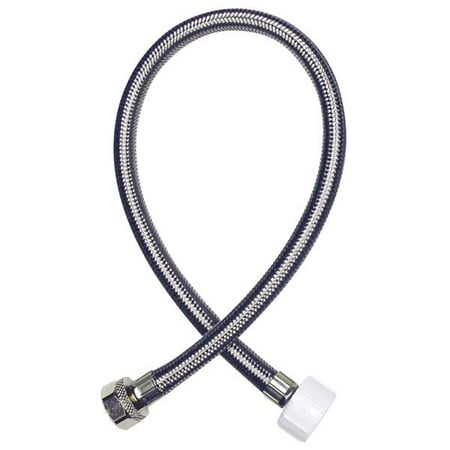 1/2Cx7/8BCx16" SS TOILET CONECSS BRAID/BRASS HEX/PLAST NUT