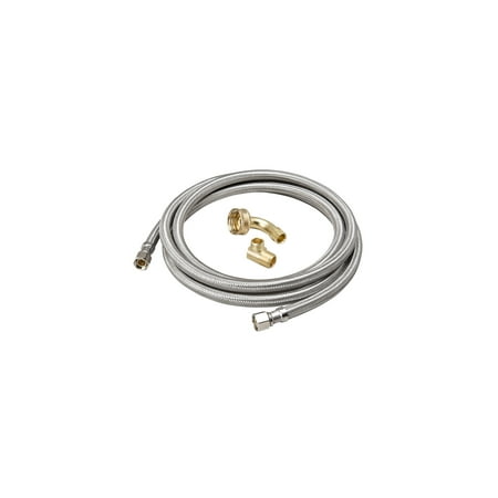 48"SS UNIVERSAL DISWASHER CON.3/8x3/3/8x48"W/FITTING POLY BG