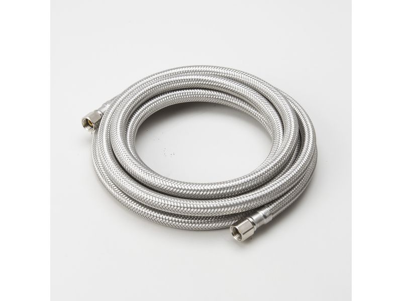 1/4x1/4x120"SS ICEMAKER CONNEC1/4"ODx1/4"OD BRAID CONNECTOR