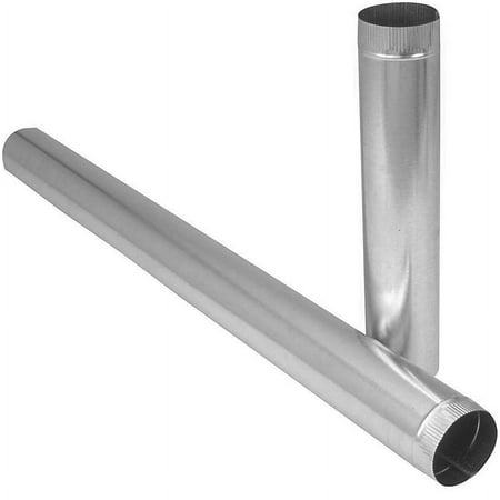 6x60"GALV STOVE PIPE-28ga     GALVANIZED SINGLE WALL SNAPLOK