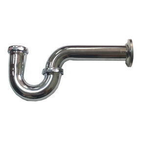 1-1/2" P-TRAP CHROME PLATED   22 GAUGE  LESS CLEANOUT
