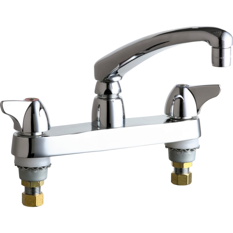 8"2HDL KIT FAUCET L/S-DECK MT CAST SPT/AERATOR/WING HDL L/F