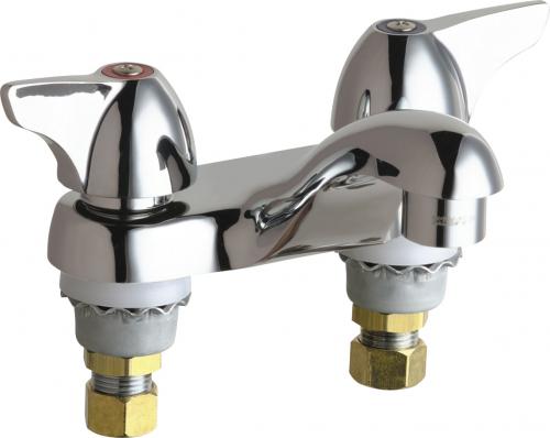 <C> 4"DECK MT LAV FAUCET-TOP M4"SPT/VANDAL/WING CANOPY HDL