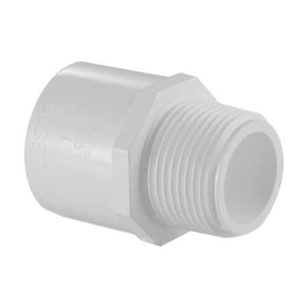 2" MPTxS PVC ADAPTER          PVC SCH40 PRESSURE FITTING