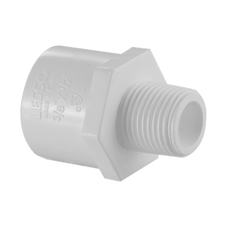1-1/2x2 MIPxS PVC ADAPTER     PVC SCH40 PRESSURE FITTING