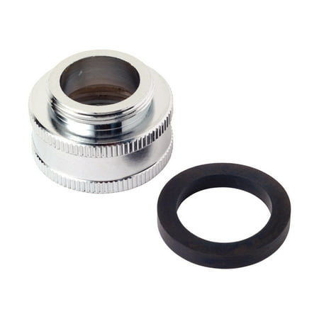 <R> 3/4"FHT x AER ADAPTOR-CHR 55/64"-27M x 3/4"F HOSE THREAD