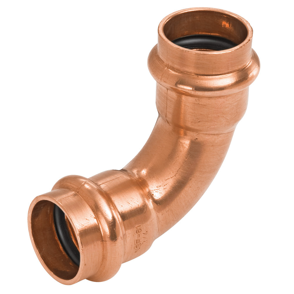 1-1/4"CP PRS 90'ELBOW PxP WROTPC607 PRESS FITTING