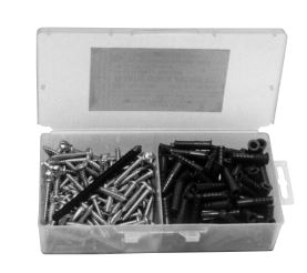 100 #6-8 ANCHOR KIT E/DRILL   PLAST R/B ANCHOR/COMB SCREWS
