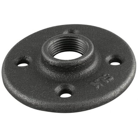 <R> 1 1/2 BLK FLOOR FLANGE