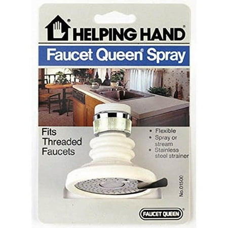 <R> FAUCET QUEEN SPRAY-SWIVEL RUBBER SCREW ON W/ ADAPTER