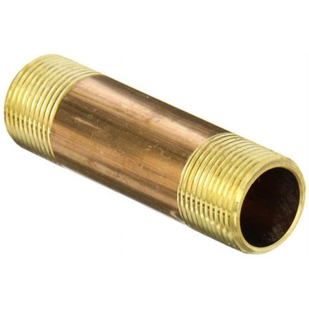 1/2-IN. X 2-1/2-IN.           NO-LEAD RED BRASS NIPPLE