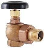 <C> 3/4 IN. STEAM RADIATOR ANGVALVE - BRASS  HEAVY PATTERN