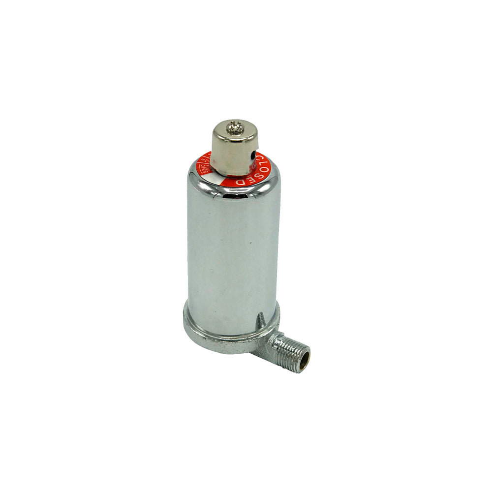 1/8" ADJUSTABLE ANGLE STEAM   VENT  CHROME-PLATED  10 PSI