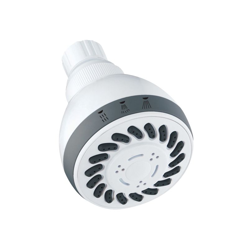 WHITE 3 FUNCTION SHOWER HEAD