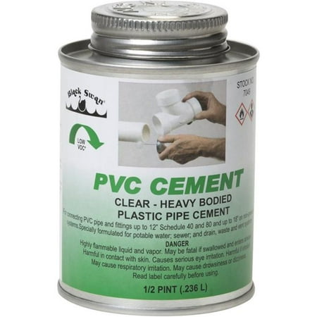 8oz.HVY CLR PVC CEMENT        SCH40 & 80PIPE/FTG-12"/18"NP