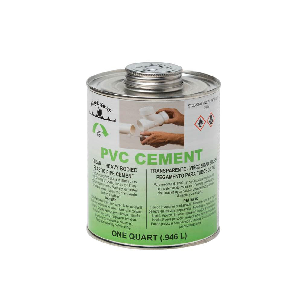 32 OZ. HEAVY BODIED           CLEAR PVC CEMENT