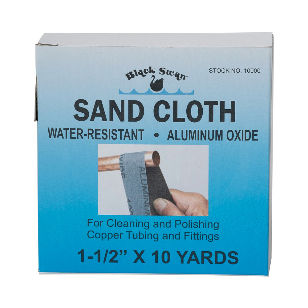 1-1/2* X 10 YARDS SAND CLOTH  120g ALUM OXIDE/H2O RESISTANT