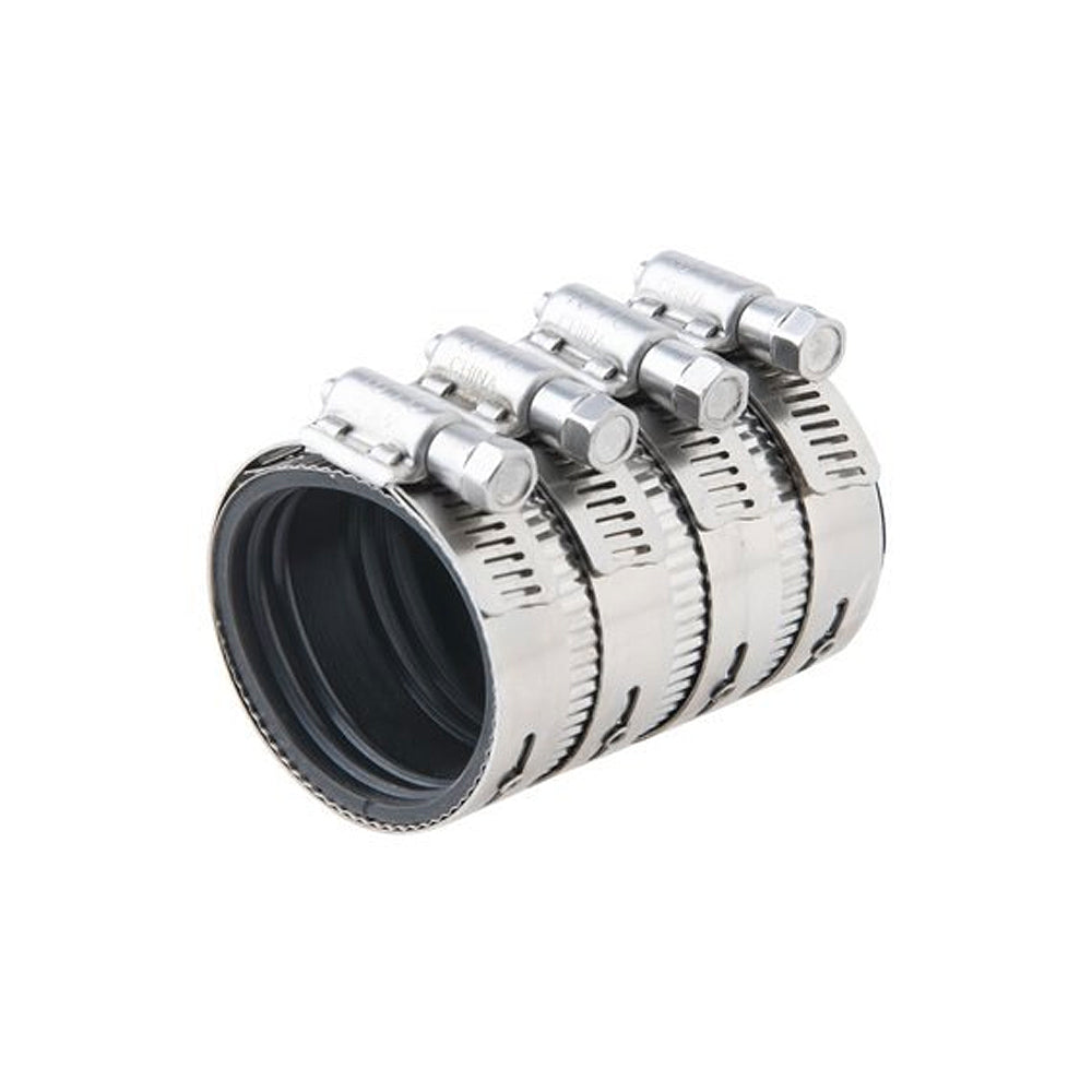 2* HEAVY DUTY NO-HUB COUPLING H/D 4 BANDS