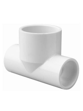 1/2*SxSxS PVC40 TEE           PVC SCH40 PLASTIC FITTING