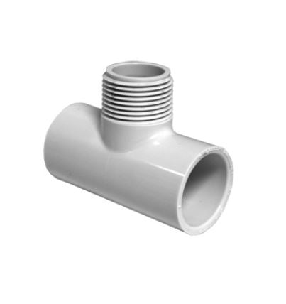 1x1x1/2*PVC40 RED TEE HxHxH   PVC SCH40 PLASTIC FITTING