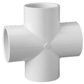 <R> 2"PVC40 SLIP CROSS        PVC SCH40 PLASTIC FITTING
