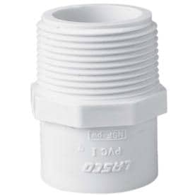 <R> 1" MPTxS PVC ADAPTER      PVC SCH40 PRESSURE FITTING