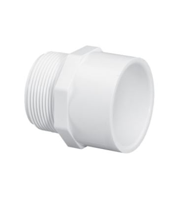 1-1/4*MPTxS PVC ADAPTER       PVC SCH40 PRESSURE FITTING