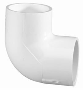 1-1/4"DWV 90'STR ELBOW        PVC-DWV PLASTIC FITTING