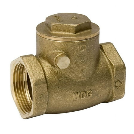 1" THR SWING CHECK VALVE      150# WOG BRASS SWEAT CONNECT
