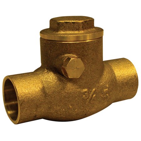 3/4"CxC NL CHECK SWING BRASS  COPPER X COPPER NO/LEAD