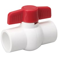 2" PVC BALL VALVE-SCHEDULE 40 SOLVENT WELD (SLIPxSLIP)