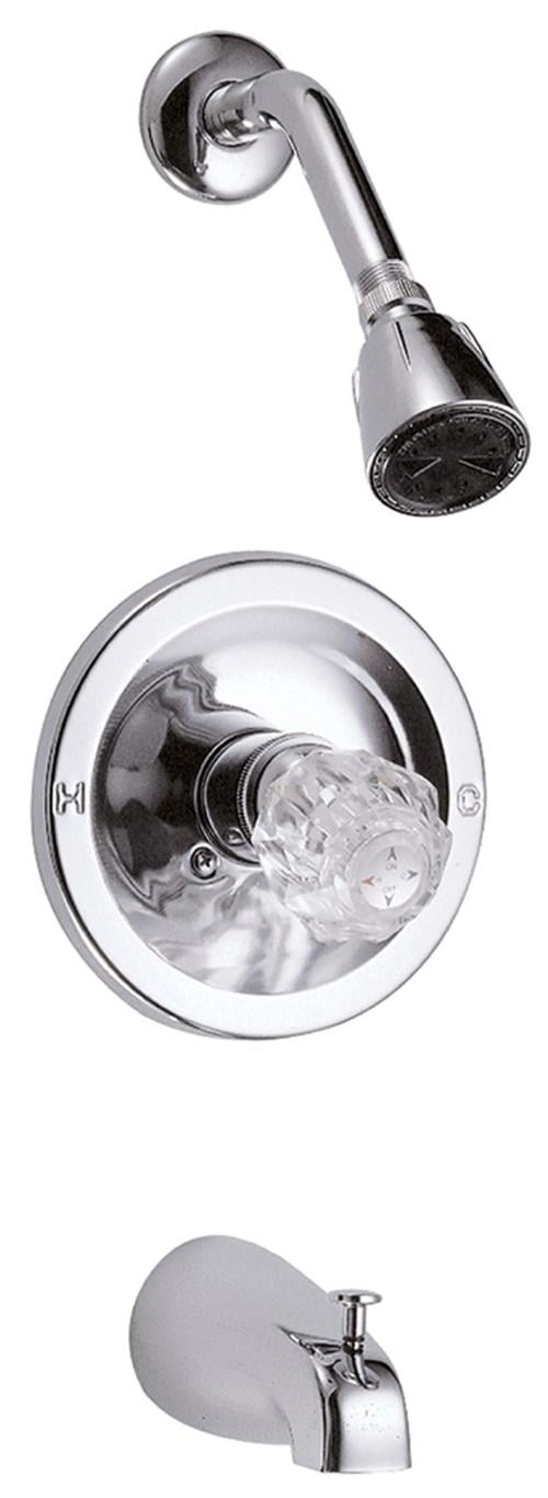 1HDL TUB/SHOWER DIVERTER      ACRYLIC CHROME FINISH