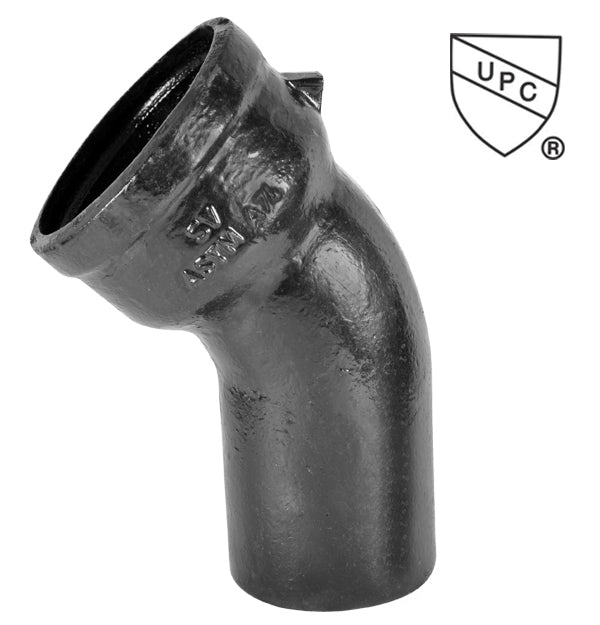 6* 1/8 BEND C/I ELBOW         SERVICE WEIGHT CAST IRON