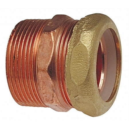 1-1/2"M COPR TRAP ADAPTER     COPPER DWV FITTING H/C/DW-724F