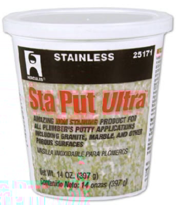 14oz.SPU PLUMBERS PUTTY       STAY PUT ULTRA/OIL FREE