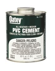 32 OZ. CLEAR ALL              WEATHER MEDIUM PVC CEMENT