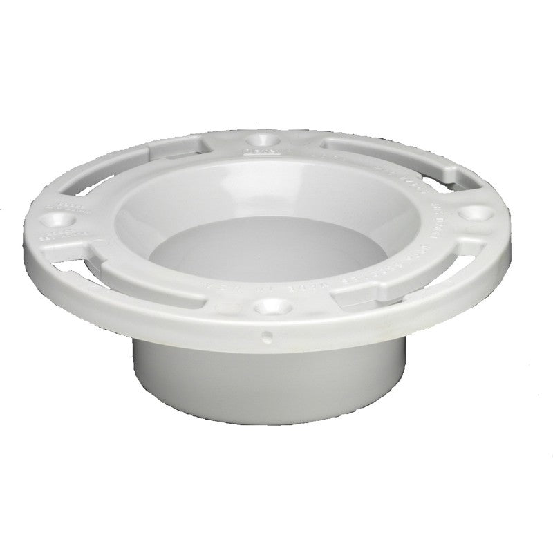 INSIDE FIT CLOSET FLANGE-PVC  3* W/O TEST CAP