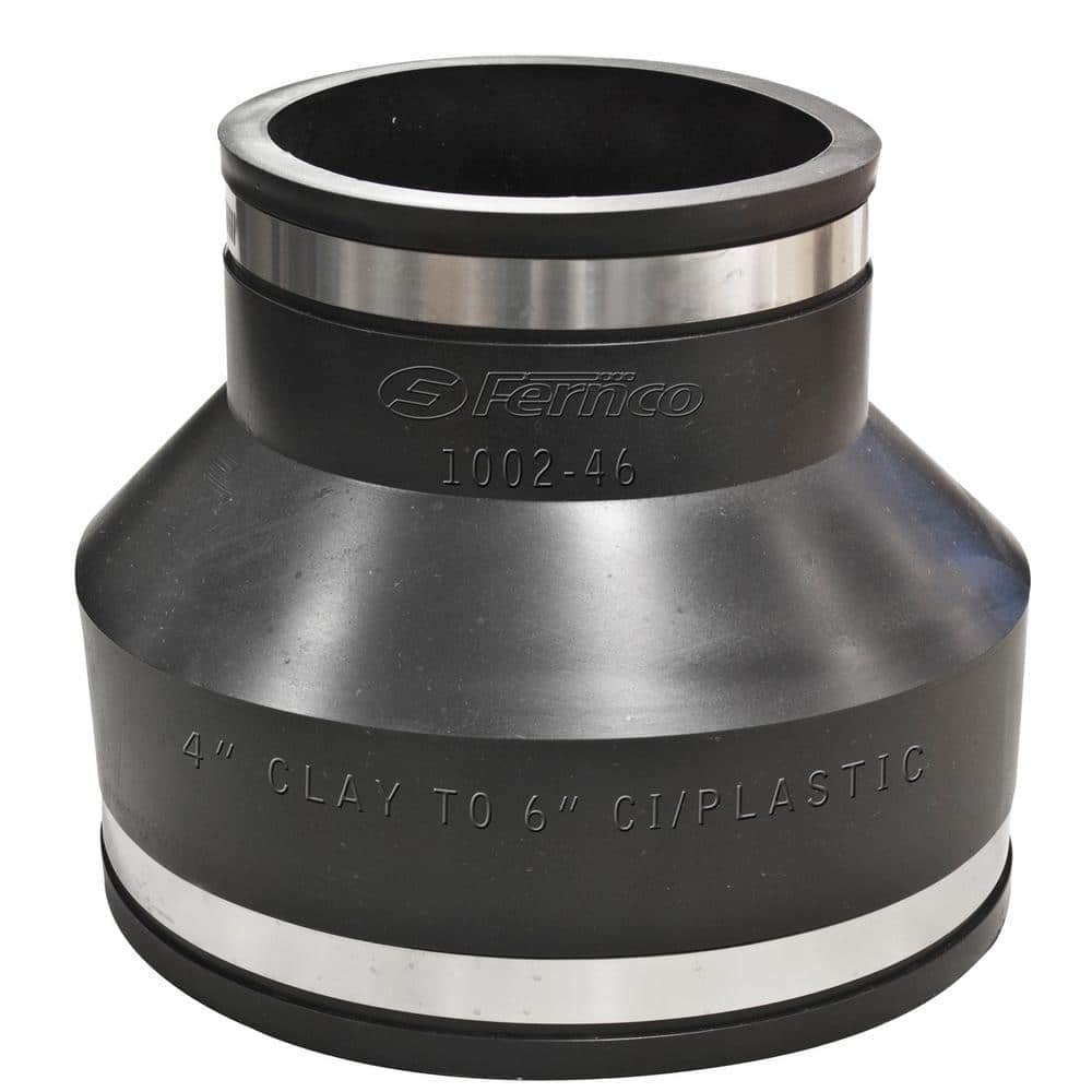 4x6"CLAY/CI-PVC FLEX COUPLING CLAY PIPExCAST IRON OR PVC