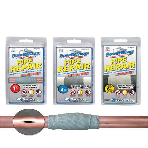 2x48'POW-R-WRAP KIT-F1BERGLASSUP TO 1" PIPE REPAIR WET/DRY