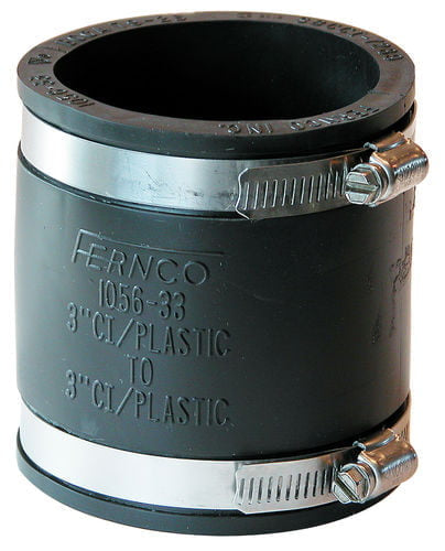 3* FLEX PVC COUPLING          C.I./PLASTIC x C.I./PLASTIC