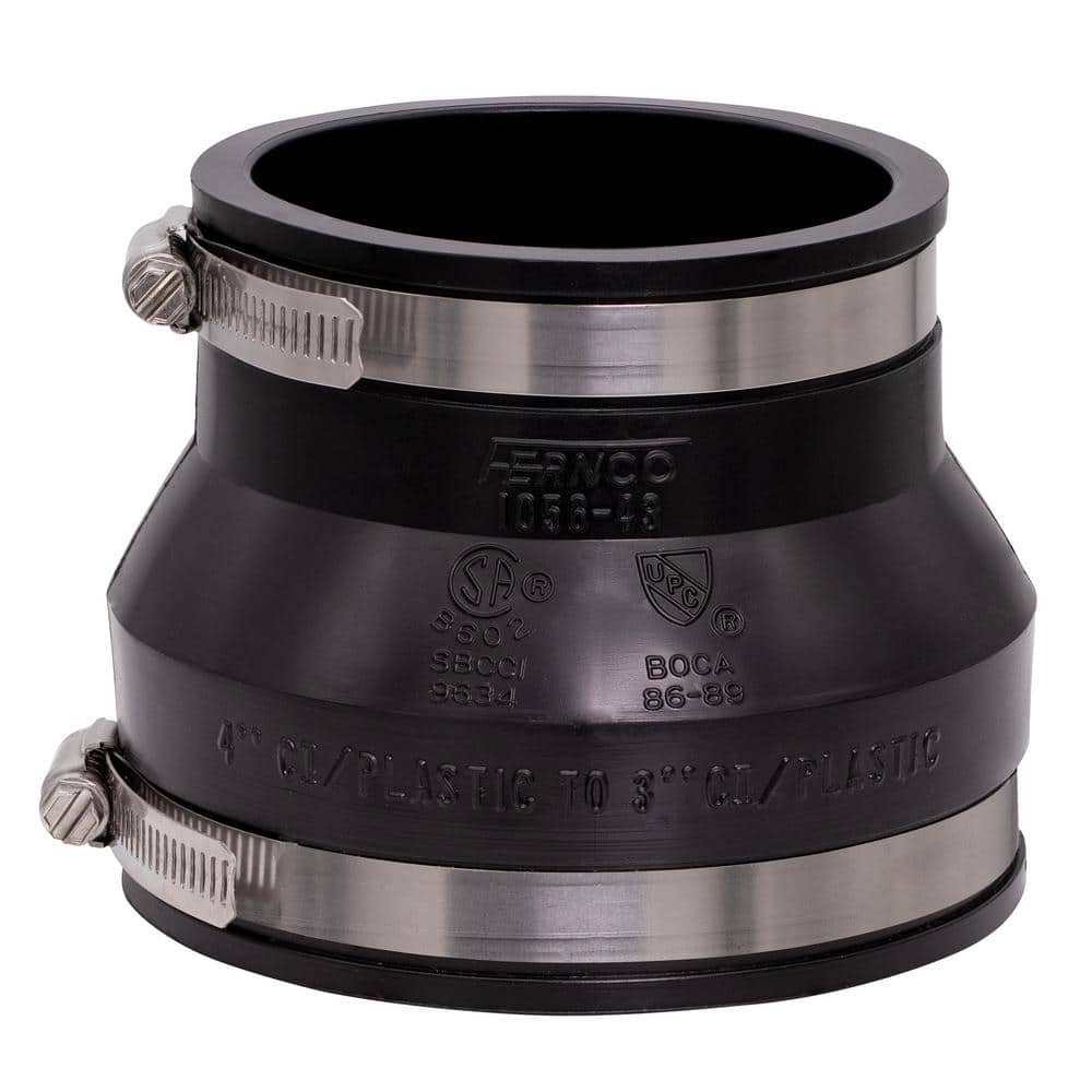 4x3" FLEX PVC COUPLING        CAST IRON/PLASTICxCI/PLASTIC