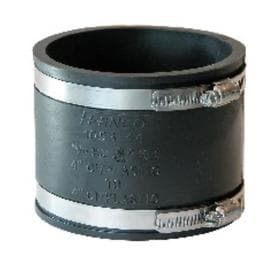 4" FLEX PVC COUPLING          CAST IRON/PLASTICxCI/PLASTIC
