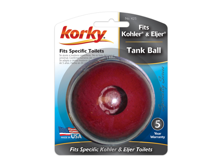 ELJER TANK BALL f/TOUCH FLUSH 10/BOX PREM RUBBER