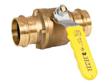 <R> LEAD FREE 1-1/2" PRESS-FITBRASS BALL VALVE