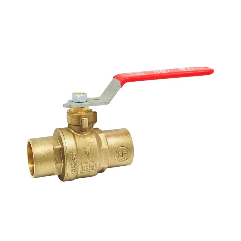 1-1/2* LEAD FREE BRASS        FULL PORT SOLDER BALL VALVE