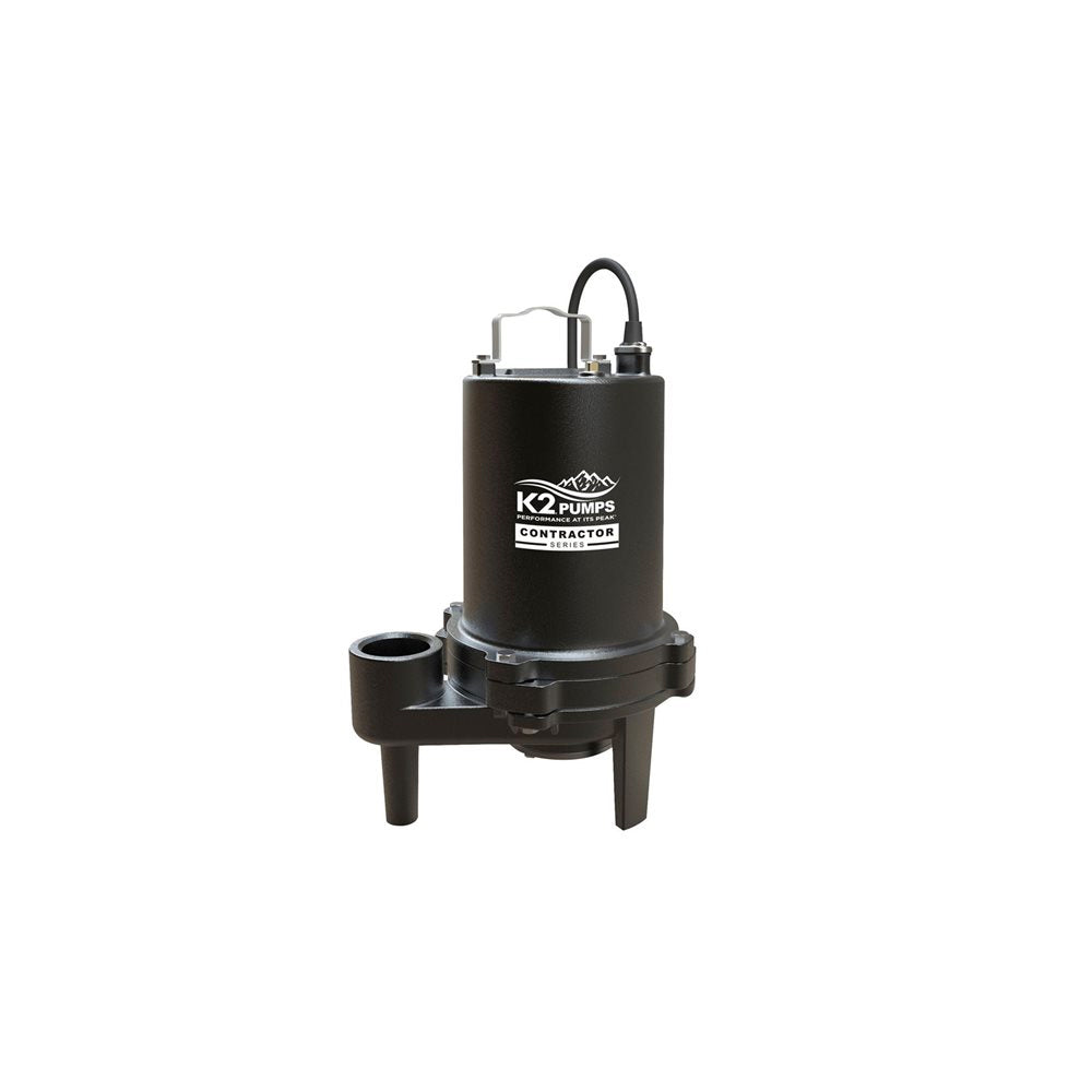 1 HP GRINDER PUMP  CAST IRON  115V W/PIGGYBACK TETHER SWITCH