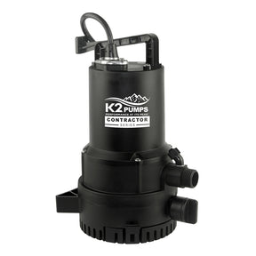 CONTRACTOR SERIES 1/4 HP      HARSH DUTY 2-IN-1 UTILITY PUMP