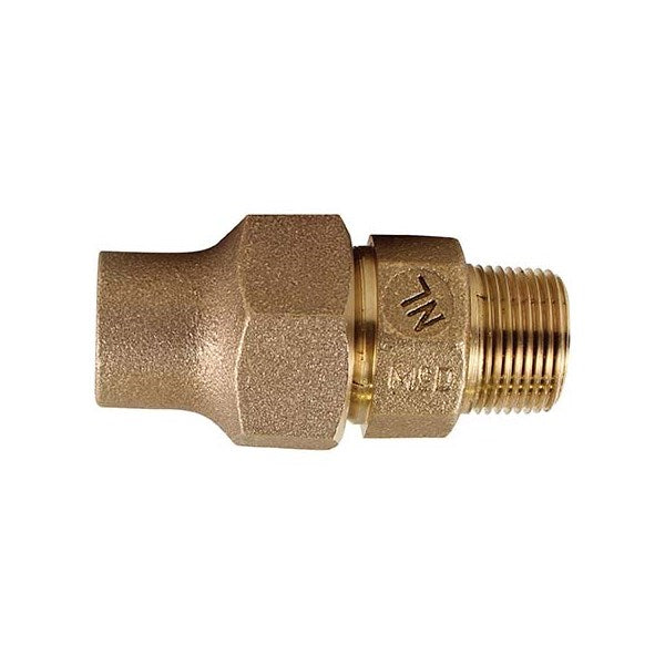 N/L 1-1/2*FLxMNPT COUPL-BRASS WATER SERVICE COUPLING 12/31#